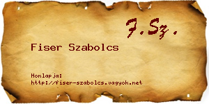 Fiser Szabolcs névjegykártya
